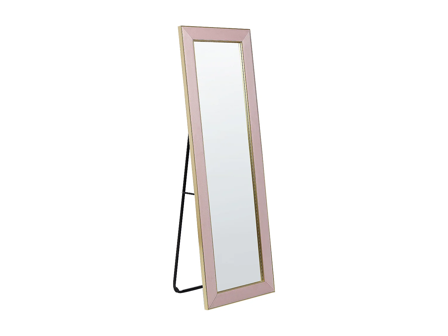 Miroir sur pied LAUTREC 150 cm Velours Rose