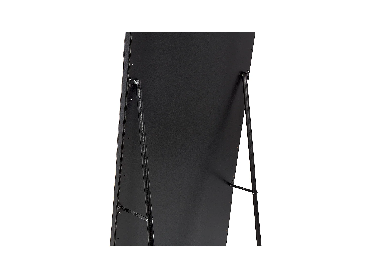 Stehspiegel aus Kunstleder schwarz 50 x 150 cm glamour Ansouis