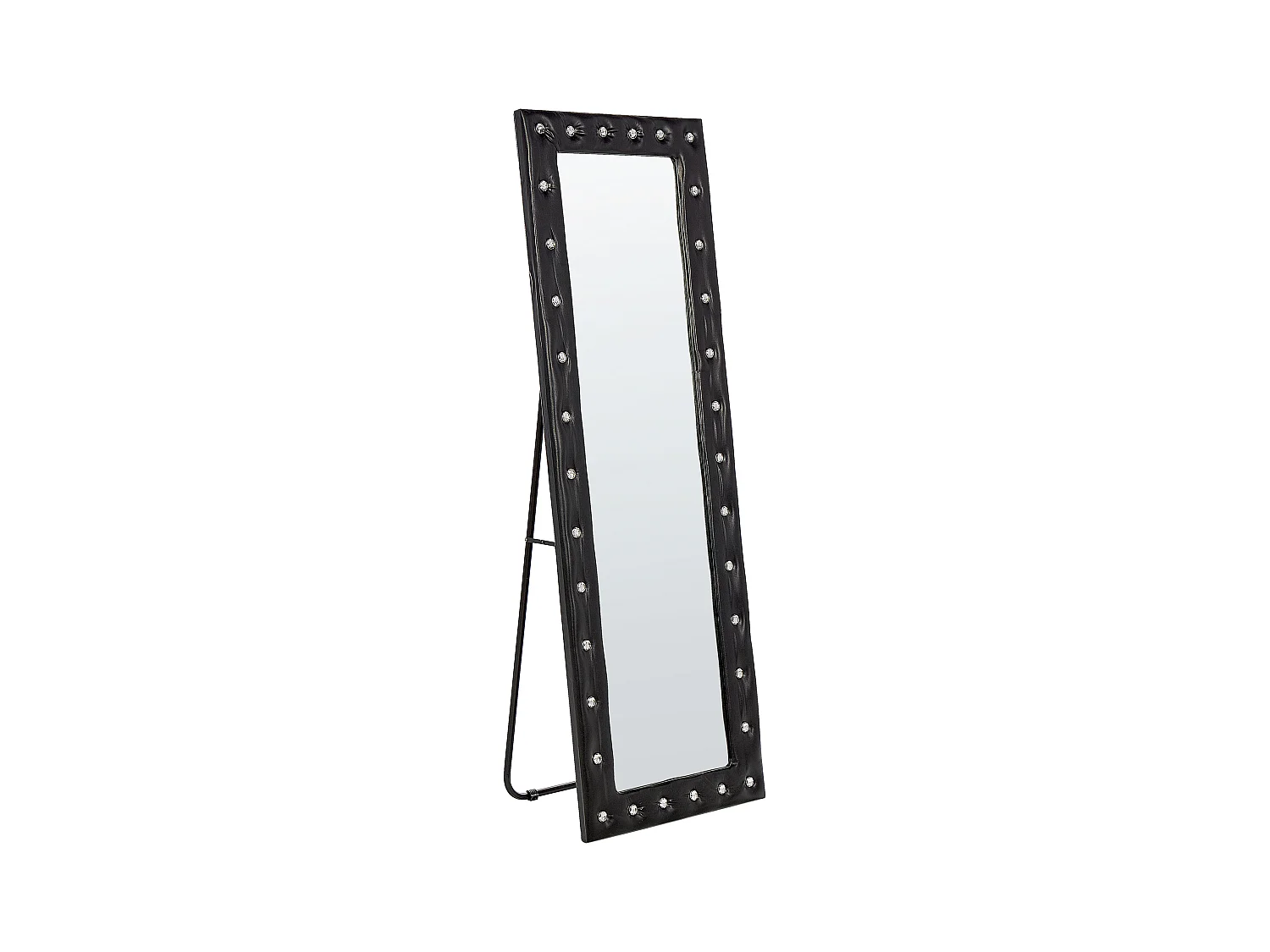 Miroir sur pied ANSOUIS 150 cm Cuir PU Noir