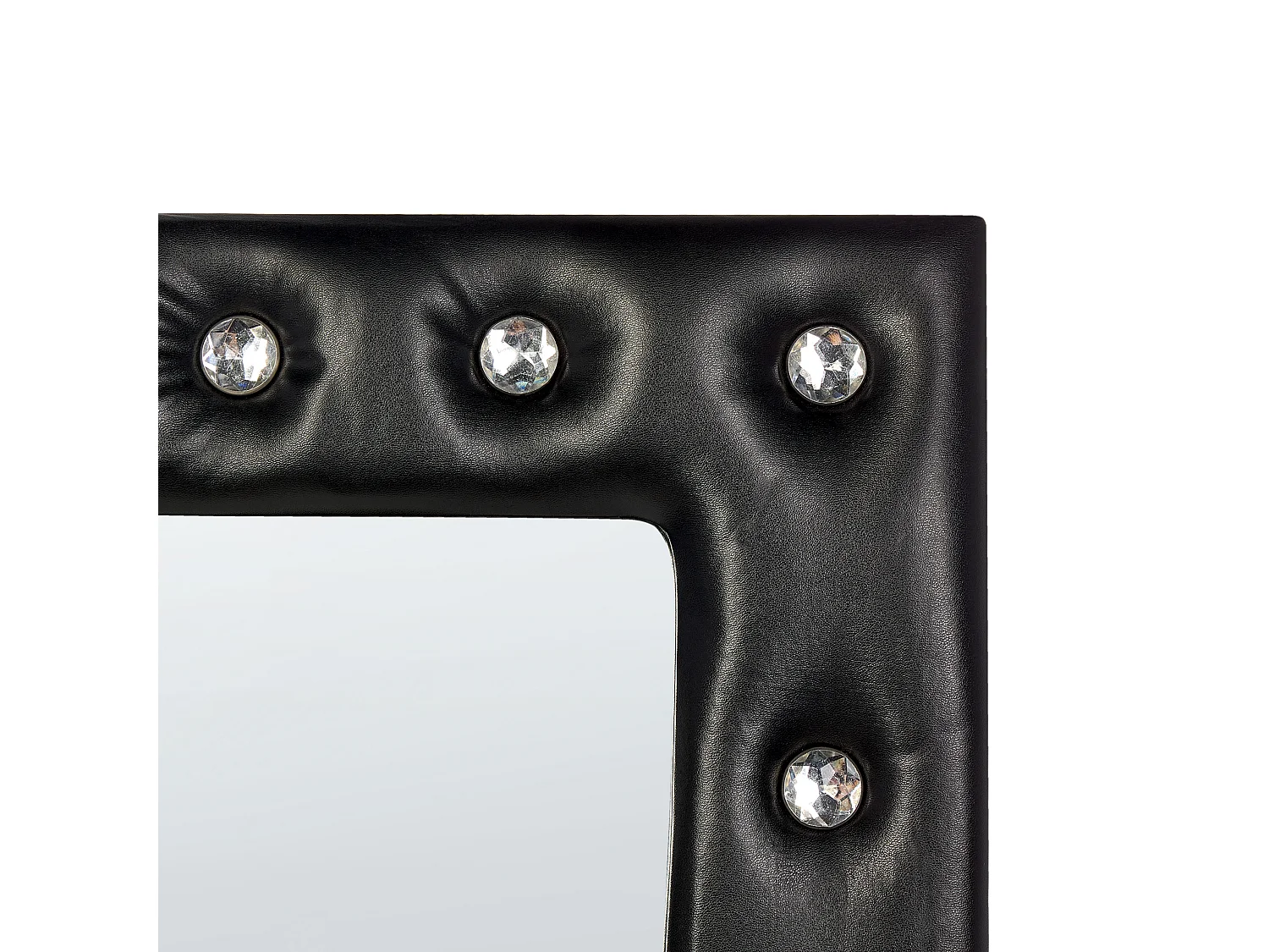 Miroir sur pied ANSOUIS 150 cm Cuir PU Noir