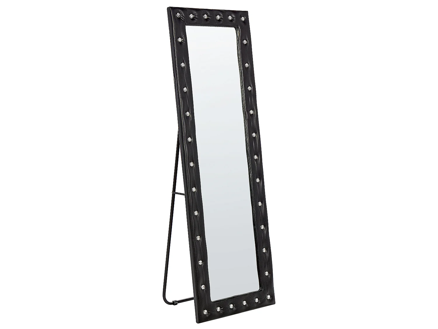 Miroir sur pied ANSOUIS 150 cm Cuir PU Noir