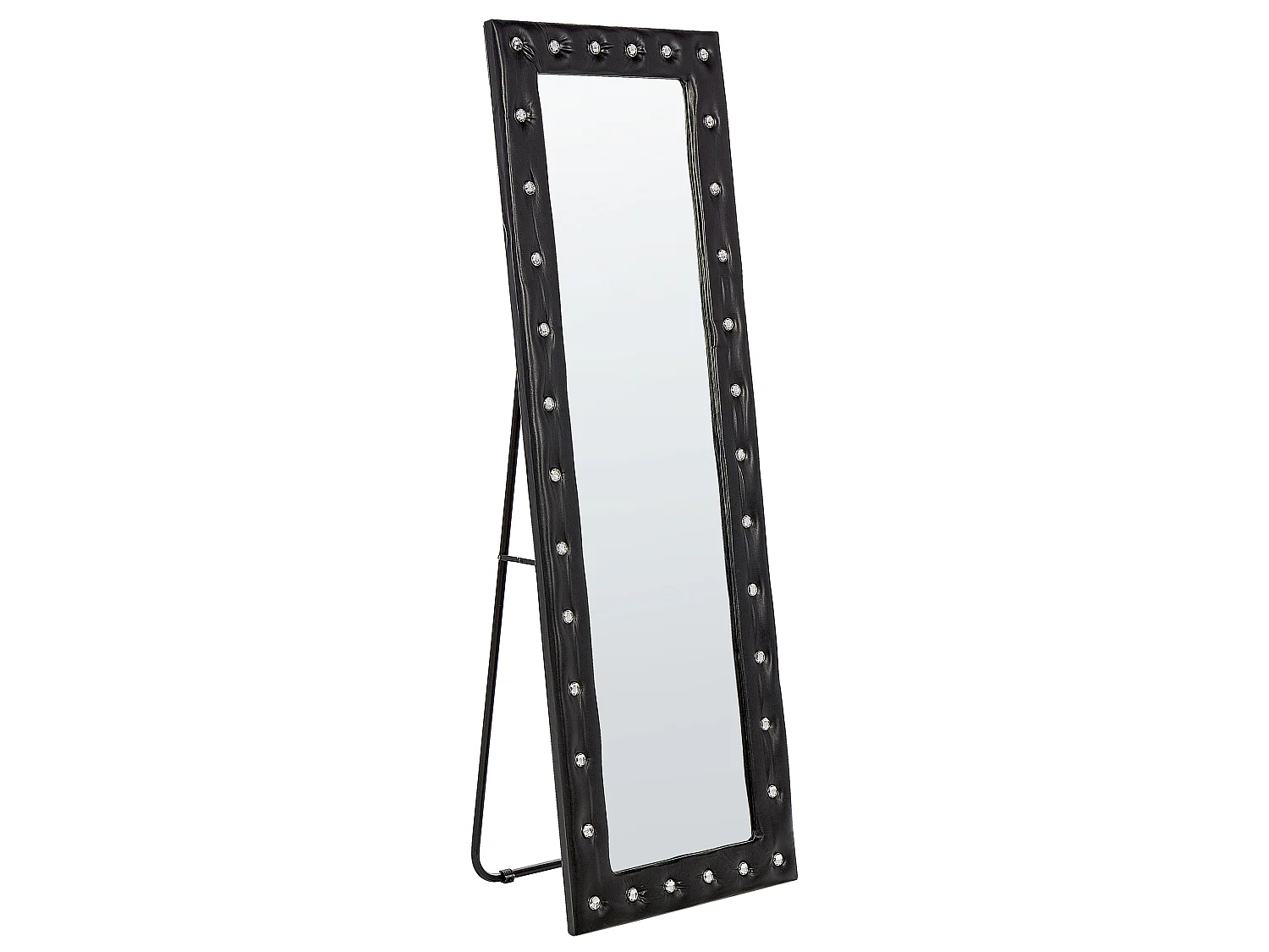 Standspiegel ANSOUIS 150 cm Kunstleder Schwarz