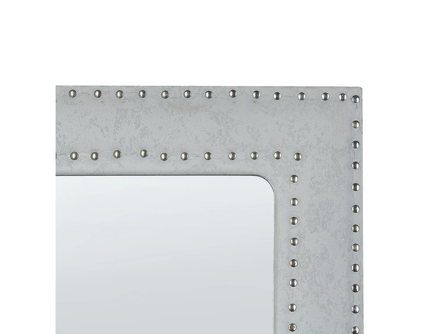 Staande spiegel LOCRONAN 150 cm Kunstleer Lichtgrijs