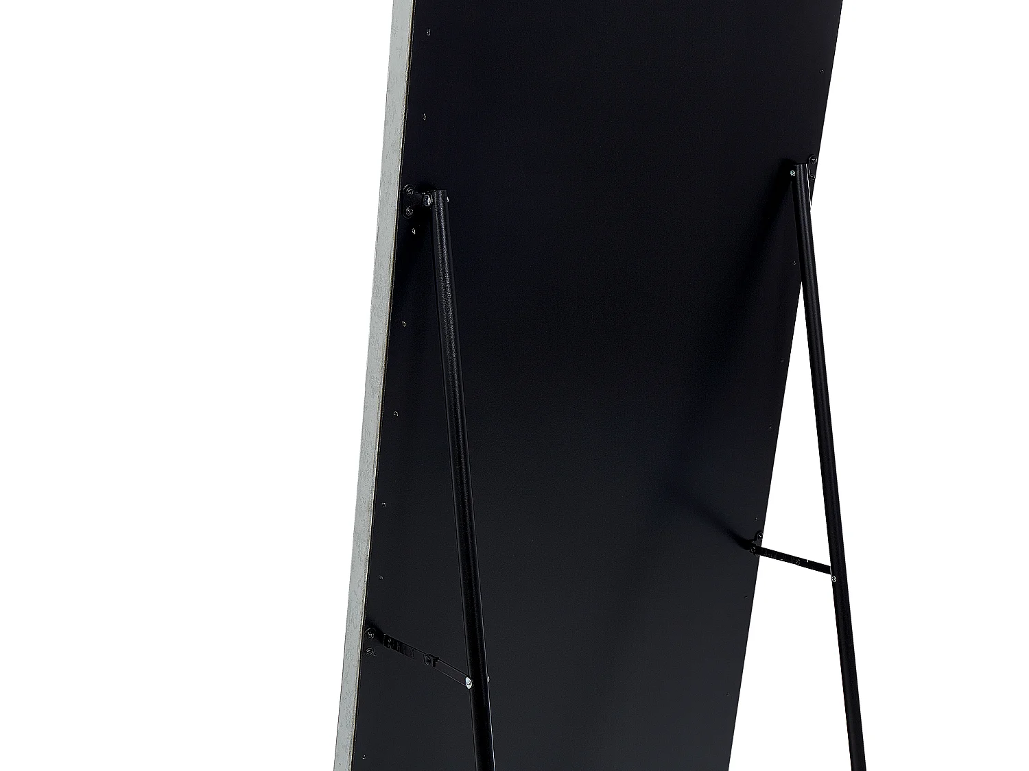 Standing Mirror LOCRONAN 150 cm Faux Leather Light Grey