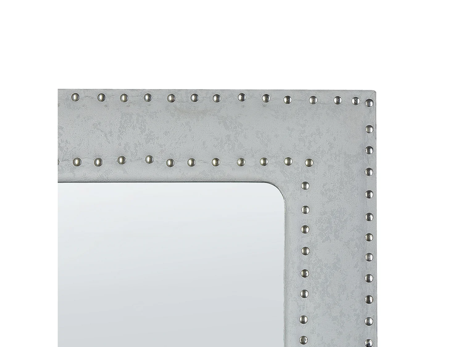 Standing Mirror LOCRONAN 150 cm Faux Leather Light Grey