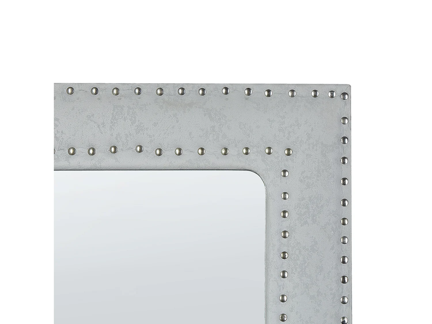Miroir sur pied LOCRONAN 150 cm Cuir PU Gris clair
