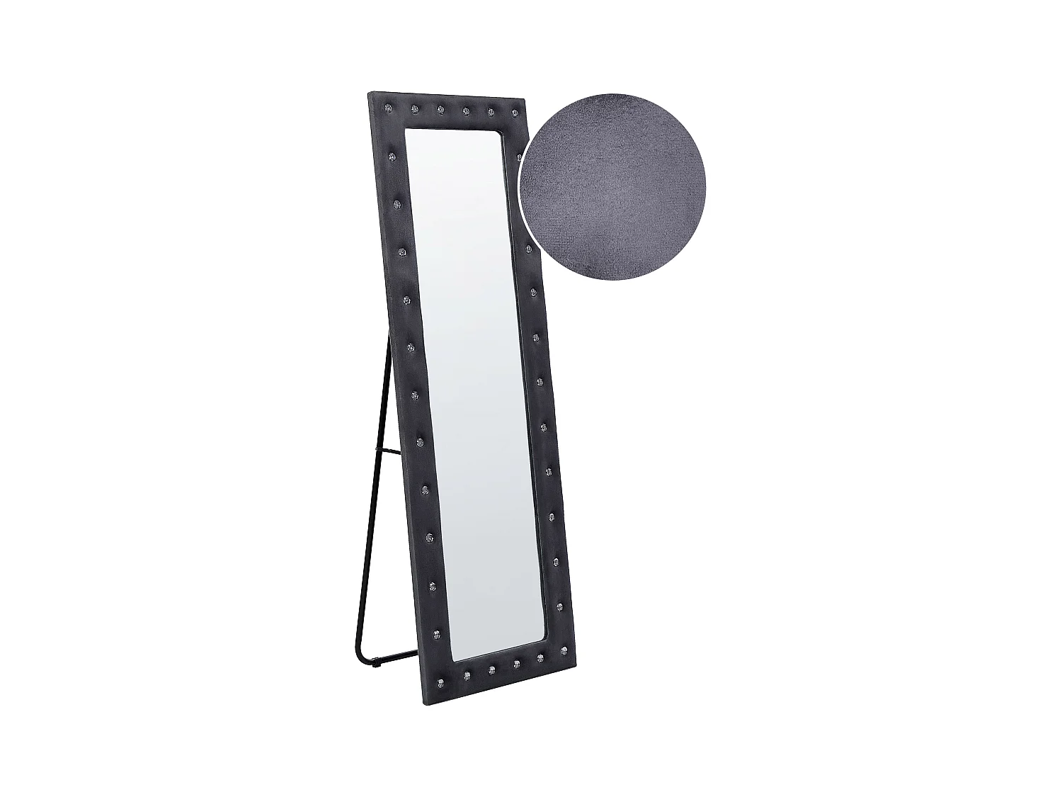 Miroir sur pied ANSOUIS 150 cm Velours Gris foncé
