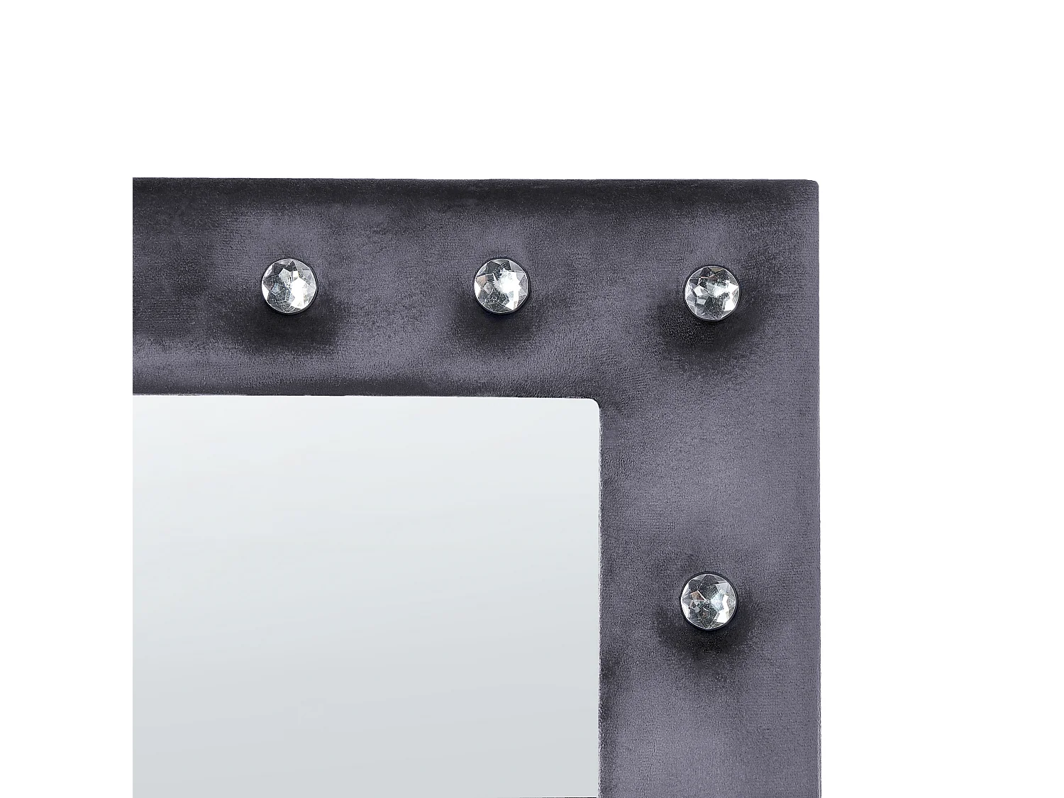 Miroir sur pied ANSOUIS 150 cm Velours Gris foncé
