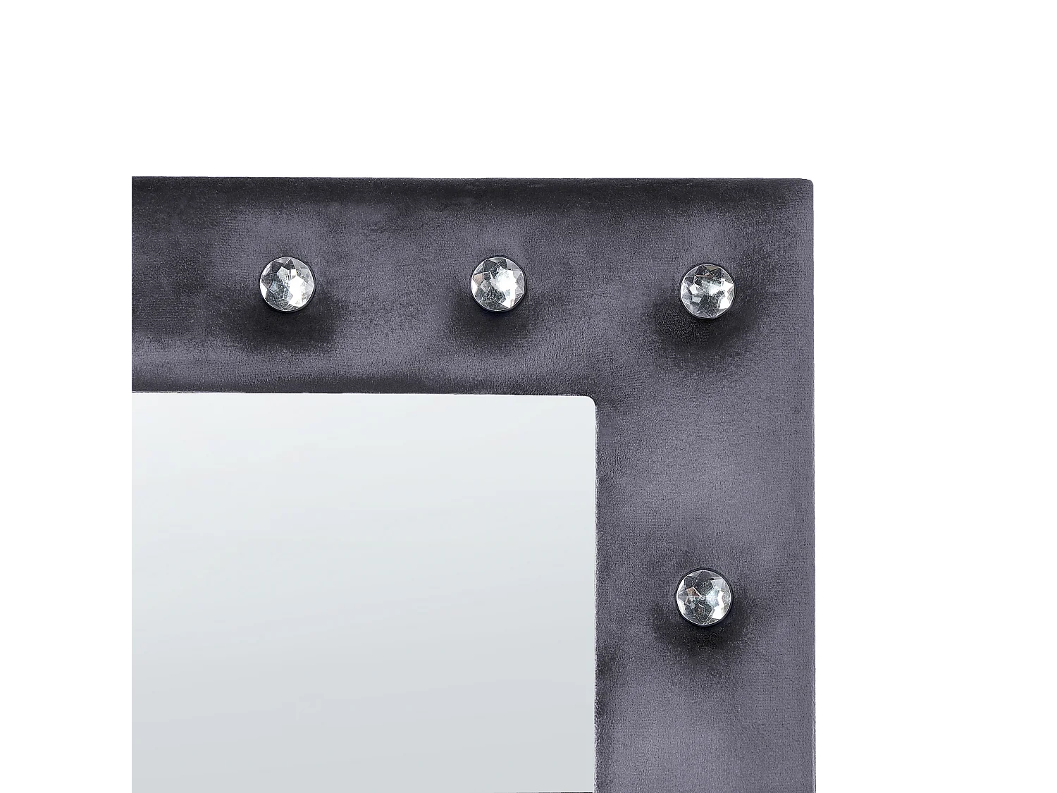 Miroir sur pied ANSOUIS 150 cm Velours Gris foncé