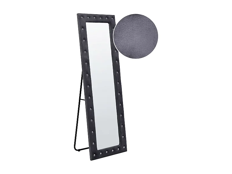Miroir sur pied ANSOUIS 150 cm Velours Gris foncé