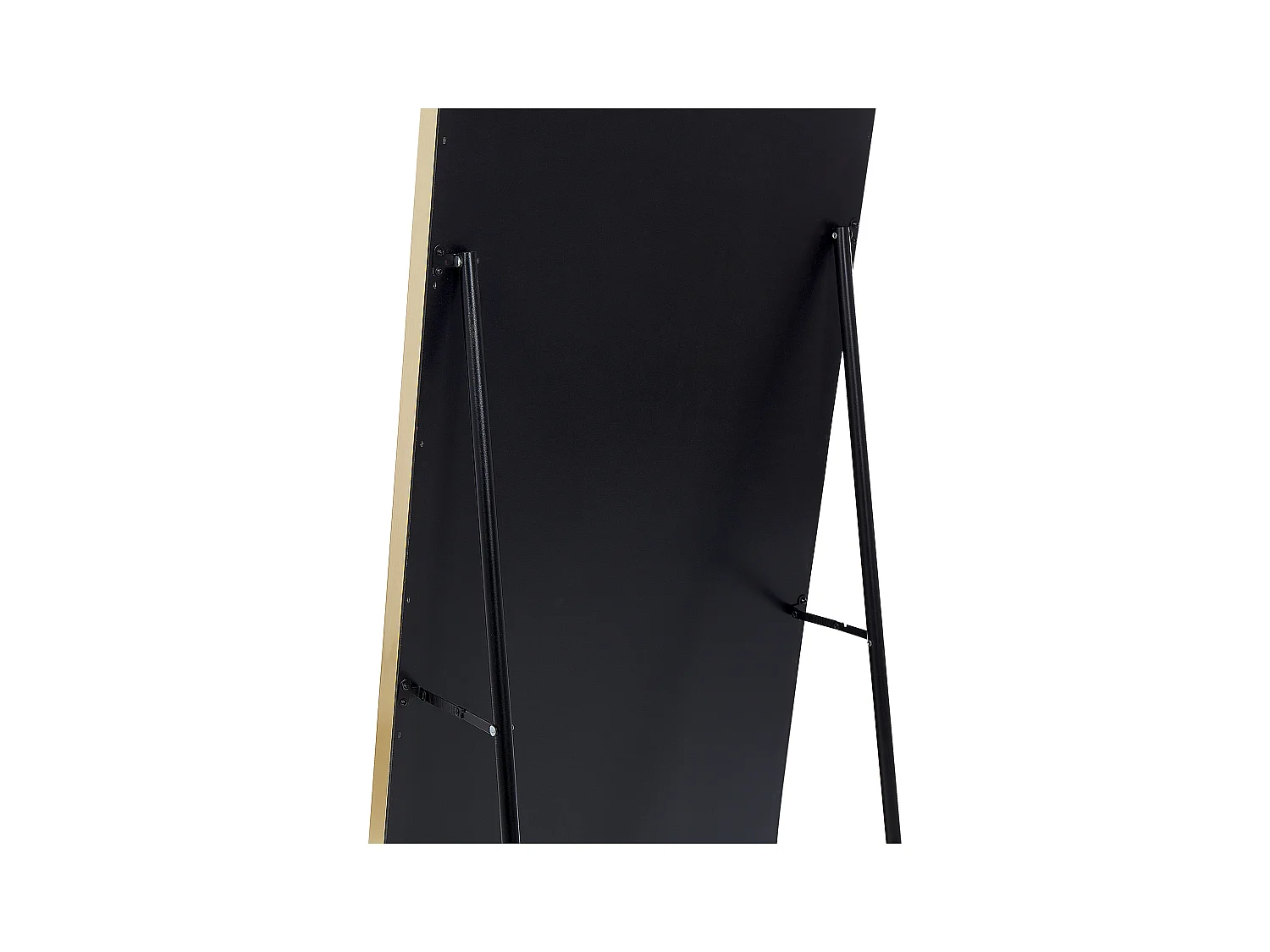 Standspiegel aus Samt in Marineblau und Gold 50 x 150 cm Glamour Lautrec