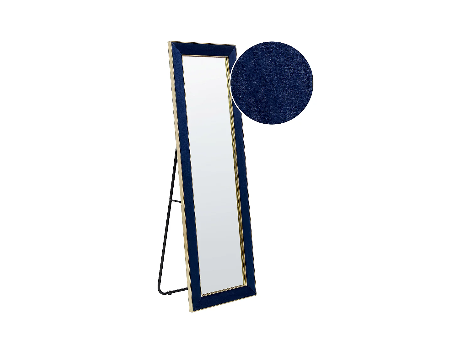 Specchio da terra LAUTREC 150 cm Velluto Blu marino