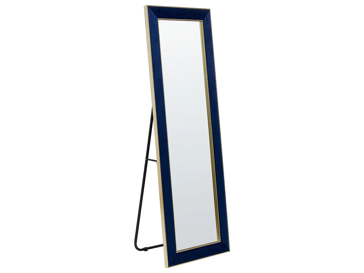 Standing Mirror LAUTREC 150 cm Velvet Navy Blue