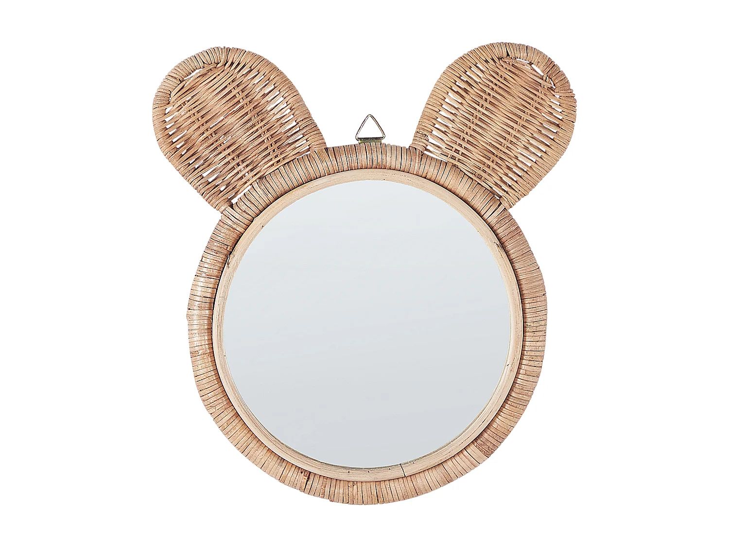 Miroir ASHANTI 30 cm 33 cm Rotin Naturel