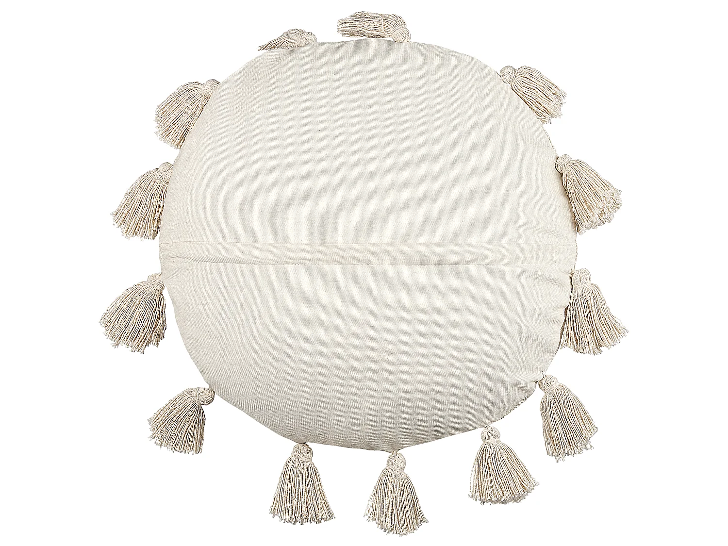 Lot de 2 coussins décoratifs MADIA Coton 45 x 45 cm Beige clair Unicolore
