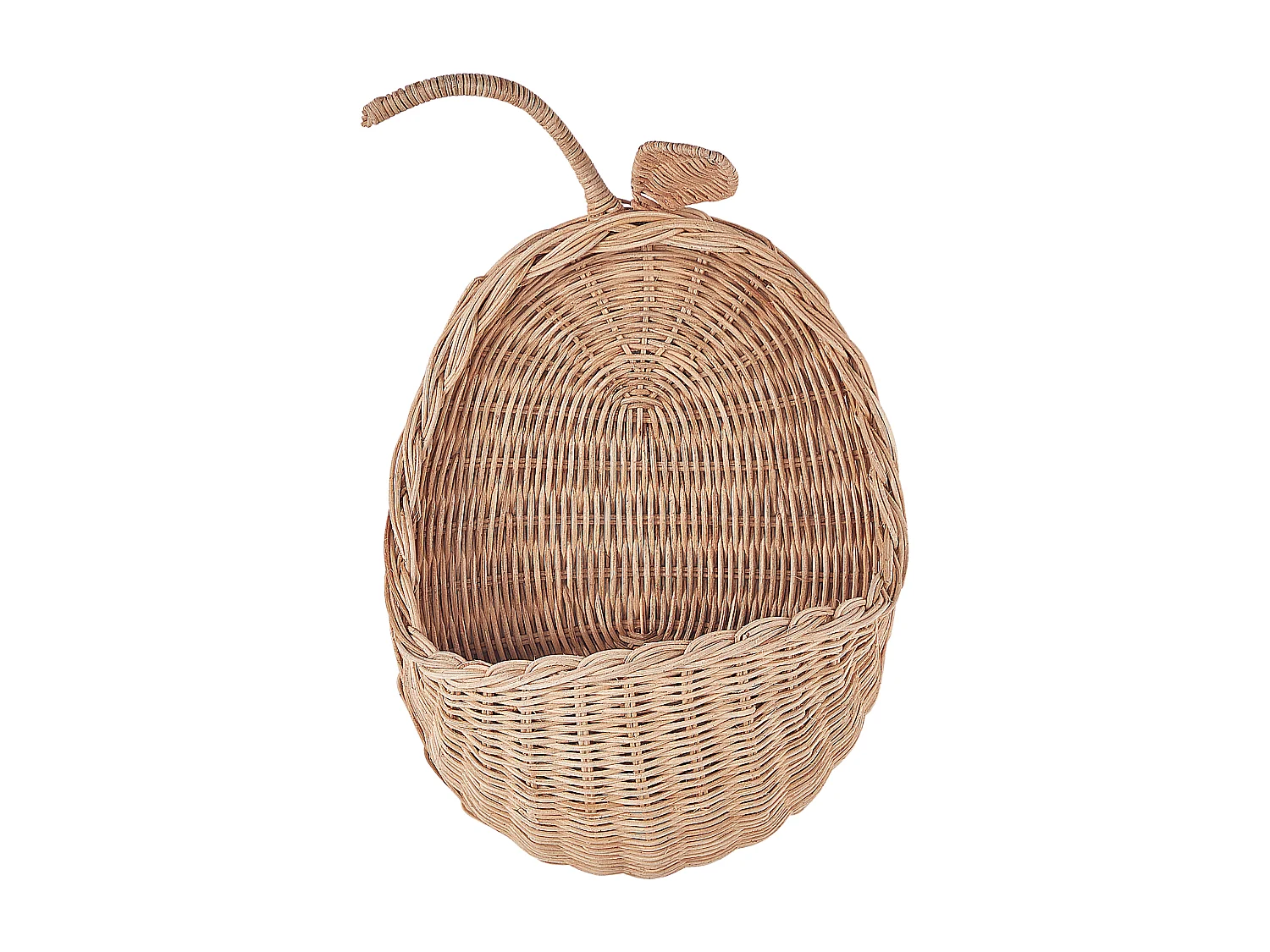 Decorazione da parete mela MAKONDE Rattan 40 cm Naturale
