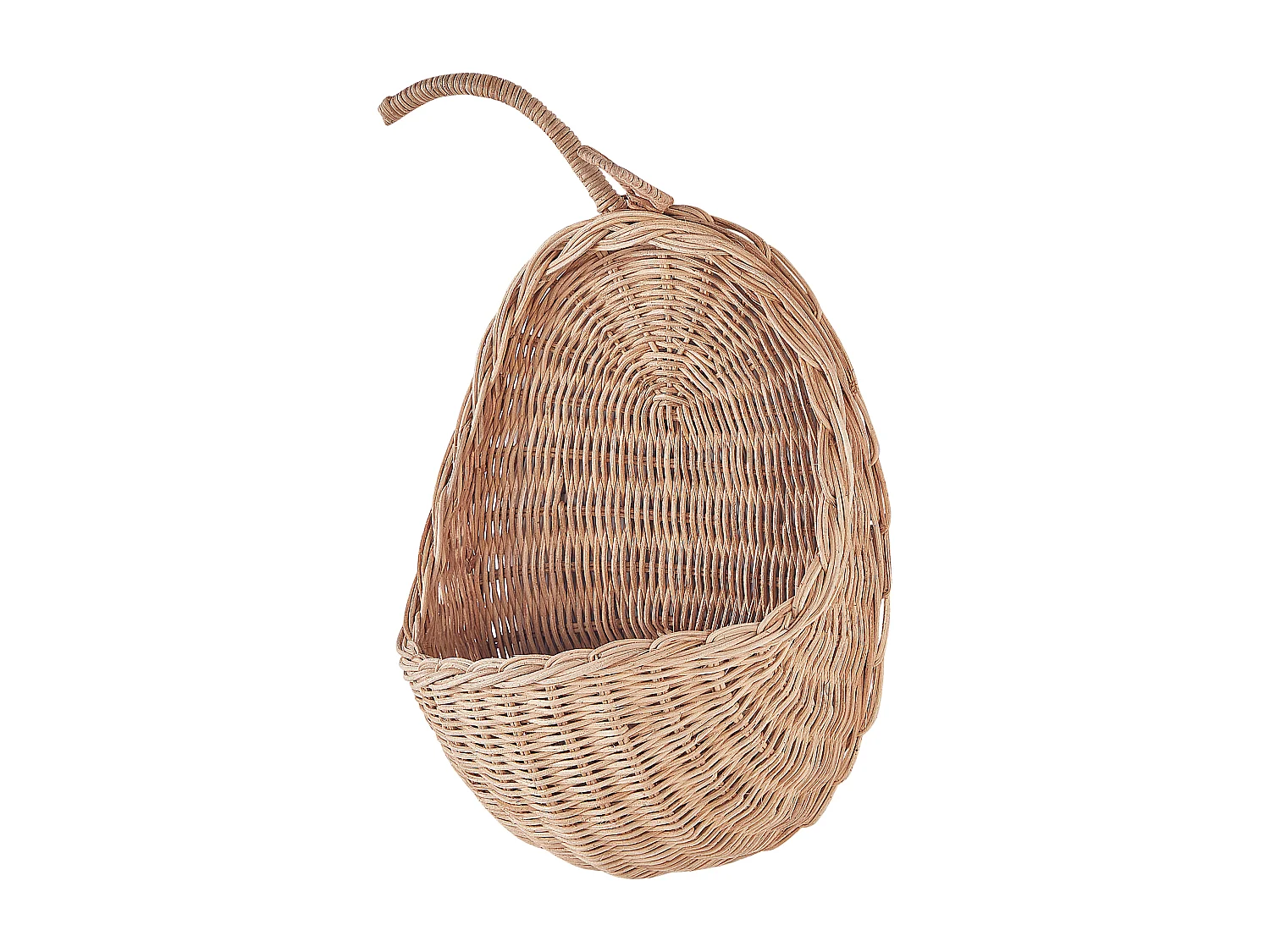 Decorazione da parete mela MAKONDE Rattan 40 cm Naturale