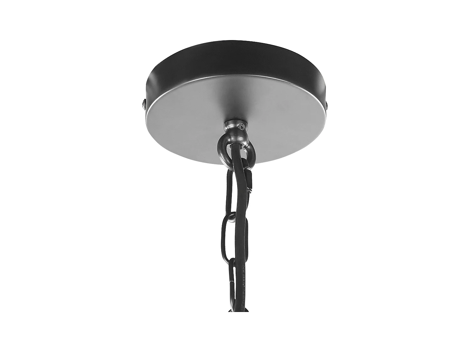 Lot de 2 lampes suspendues BASHILO Métal Noir