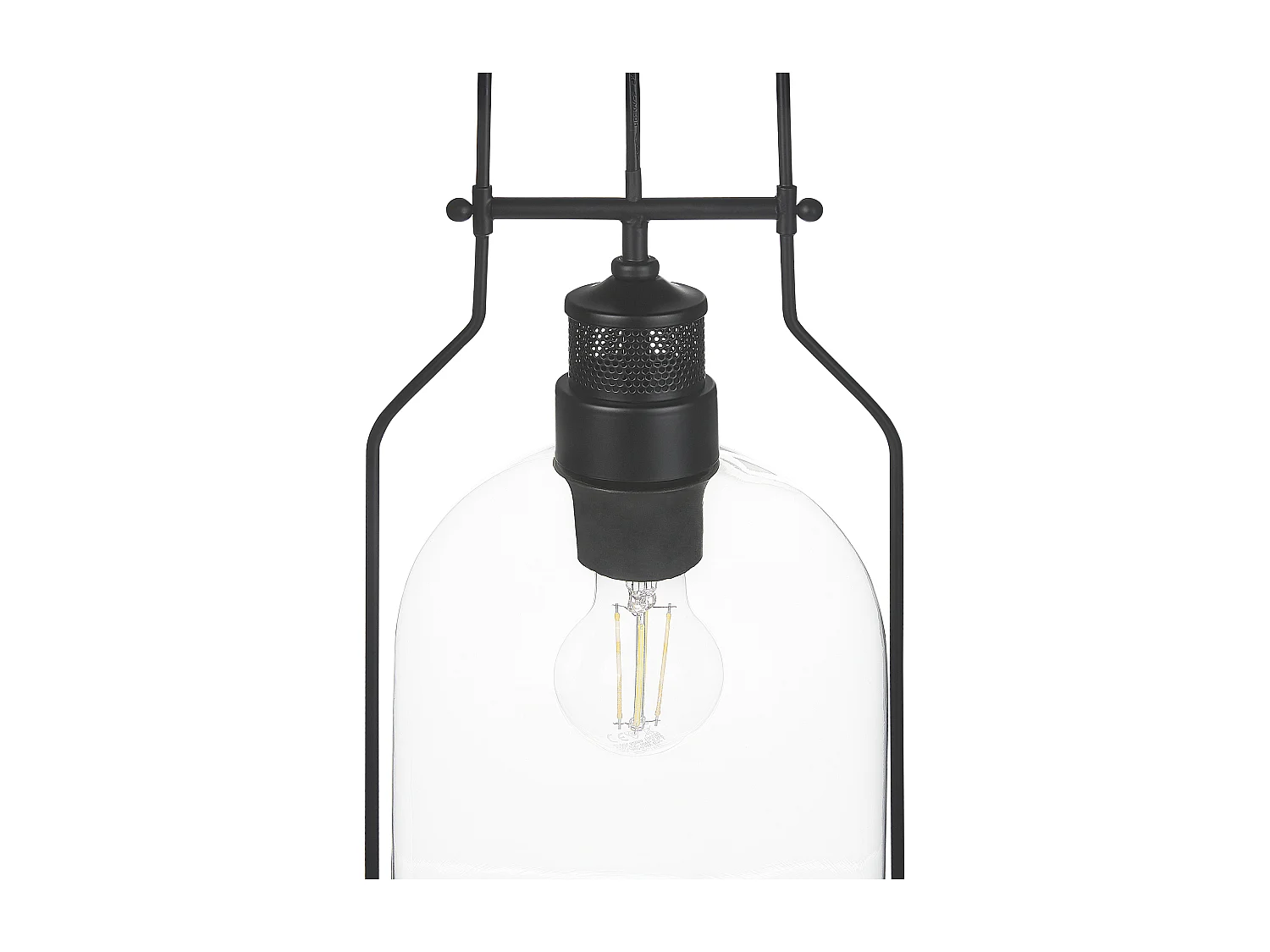 Set di 2 lampadari BASHILO Metallo Nero