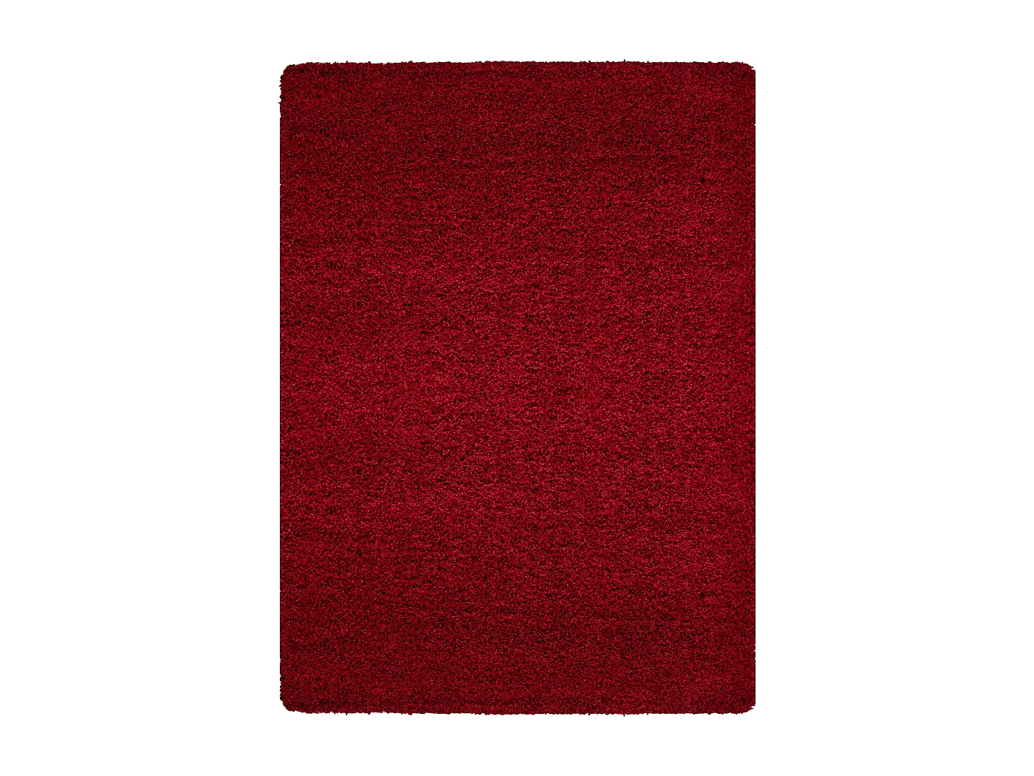 SHAGGY - Tapis Uni à poils longs - Rouge 200 x 290 cm