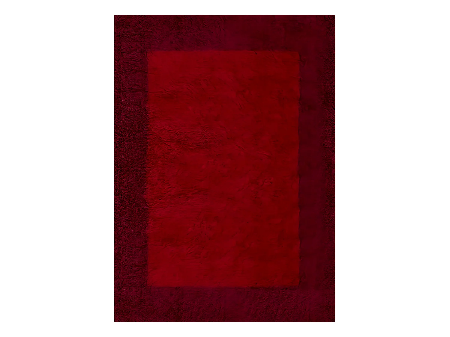 SHAGGY - Tapis à Bordures - Rouge 120 x 170 cm