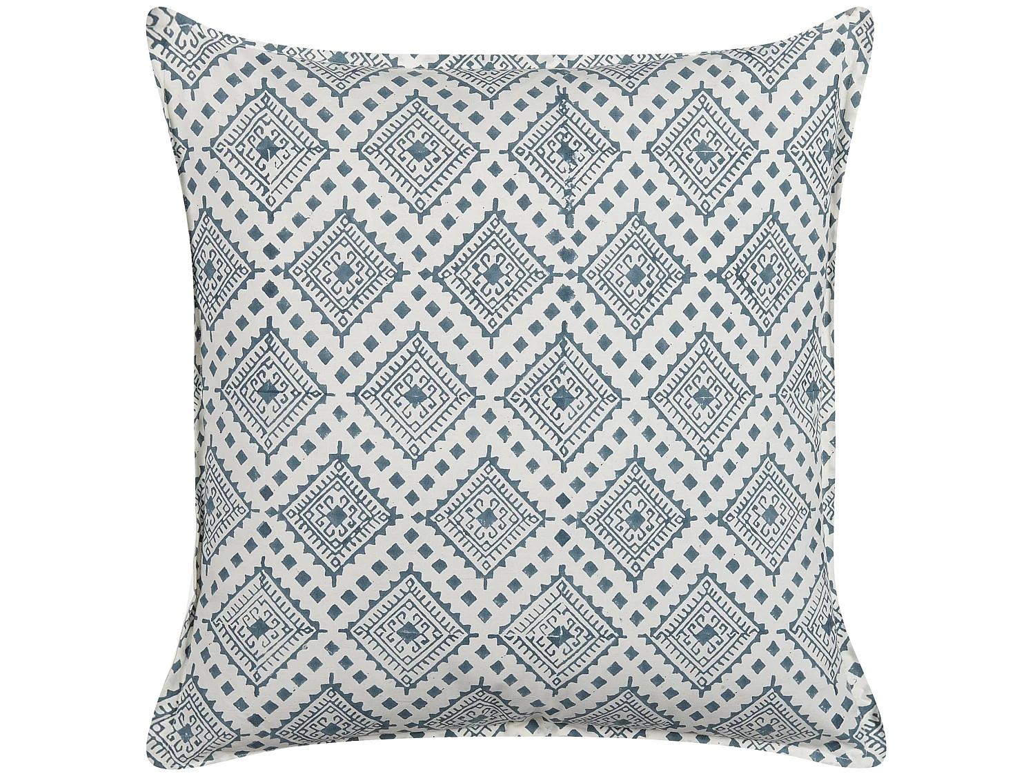 Dekokissen mit Füllung Muster orientalisch Baumwolle blau 45x45 cm Cordata