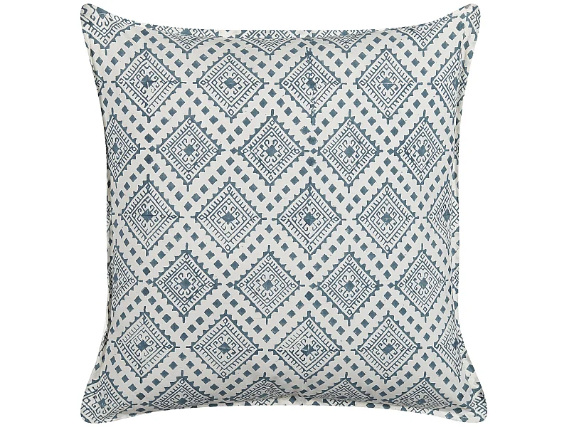 Dekokissen mit Füllung Muster orientalisch Baumwolle blau 45x45 cm Cordata