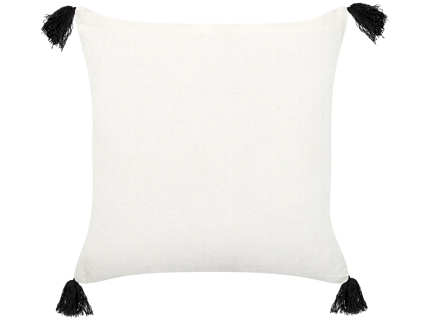Coussin MAYS Coton 45 x 45 cm Blanc Motif géométrique
