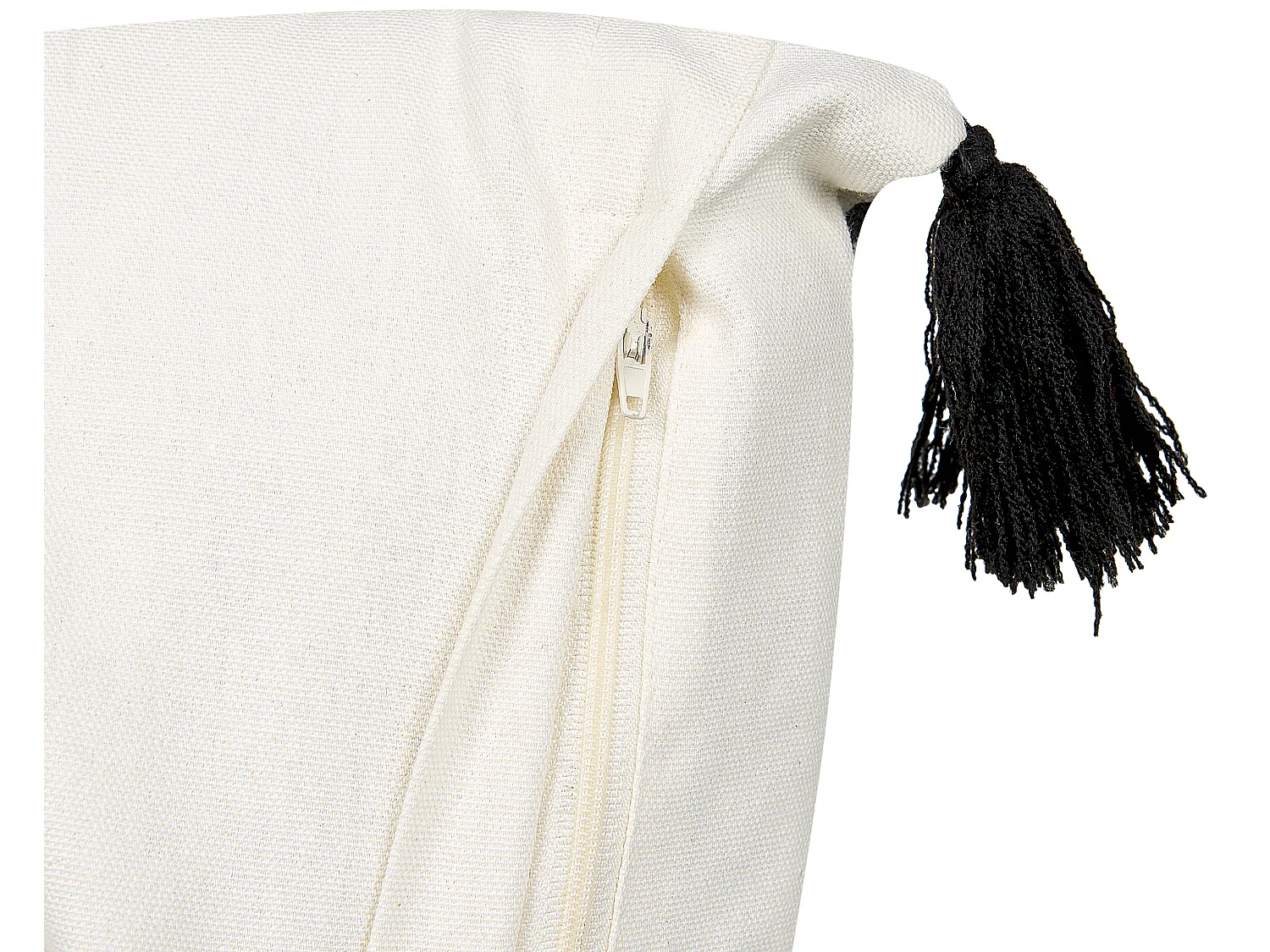 Coussin MAYS Coton 45 x 45 cm Blanc Motif géométrique