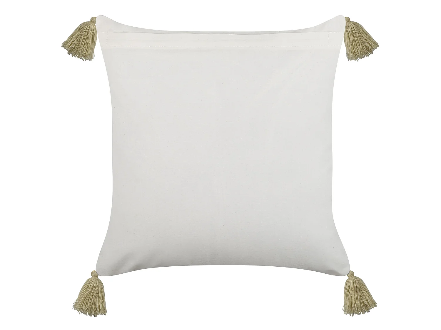 Set med 2 prydnadskuddar SYRINGA 45 x 45 cm Bomull Grön Geometriskt tryck