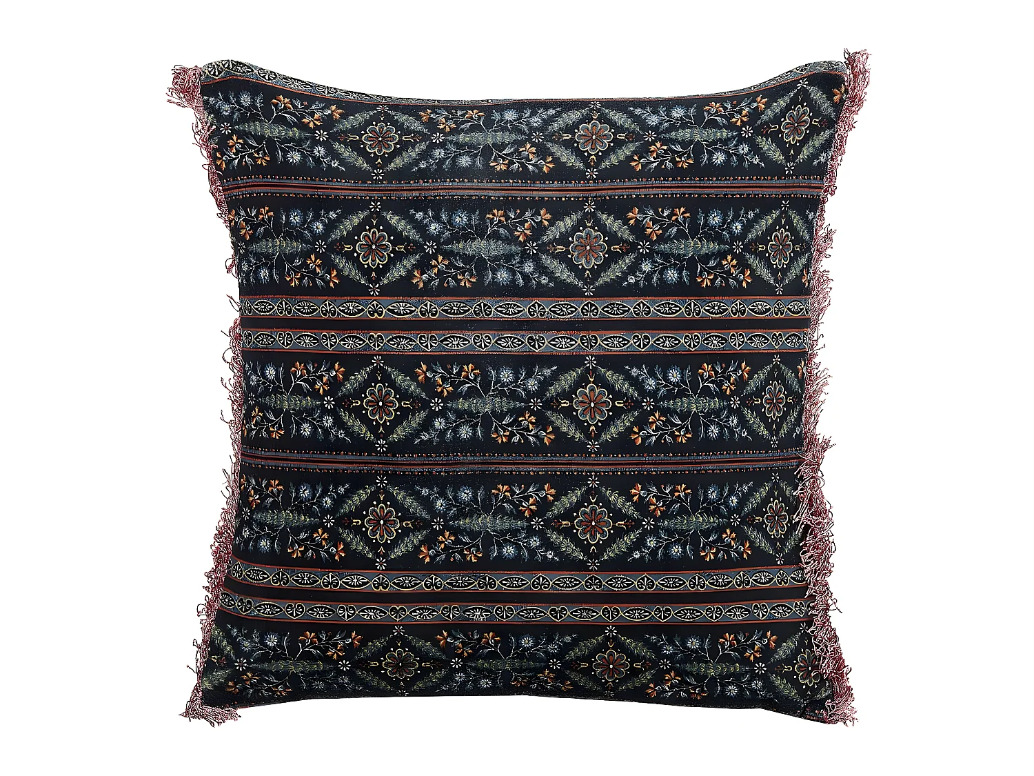 Cuscino decorativo RUTA Velluto 45 x 45 cm Multicolore Trama floreale