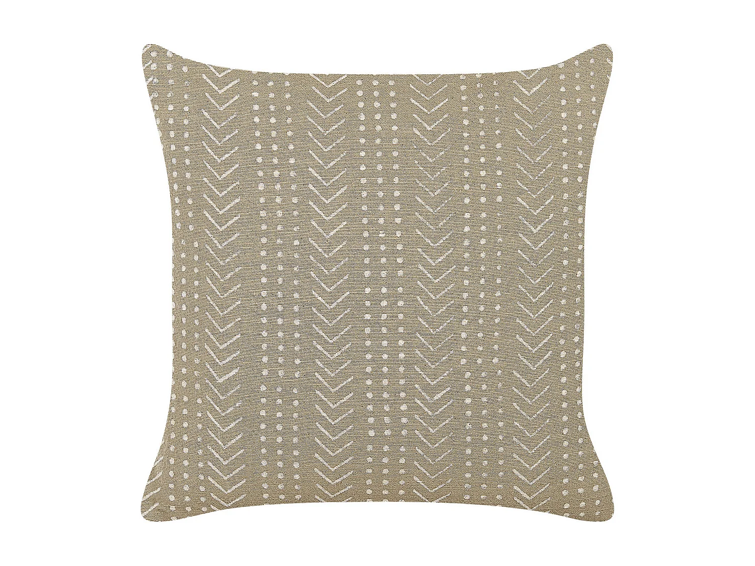 Coussin SENECIO Coton 45 x 45 cm Beige Motif géométrique