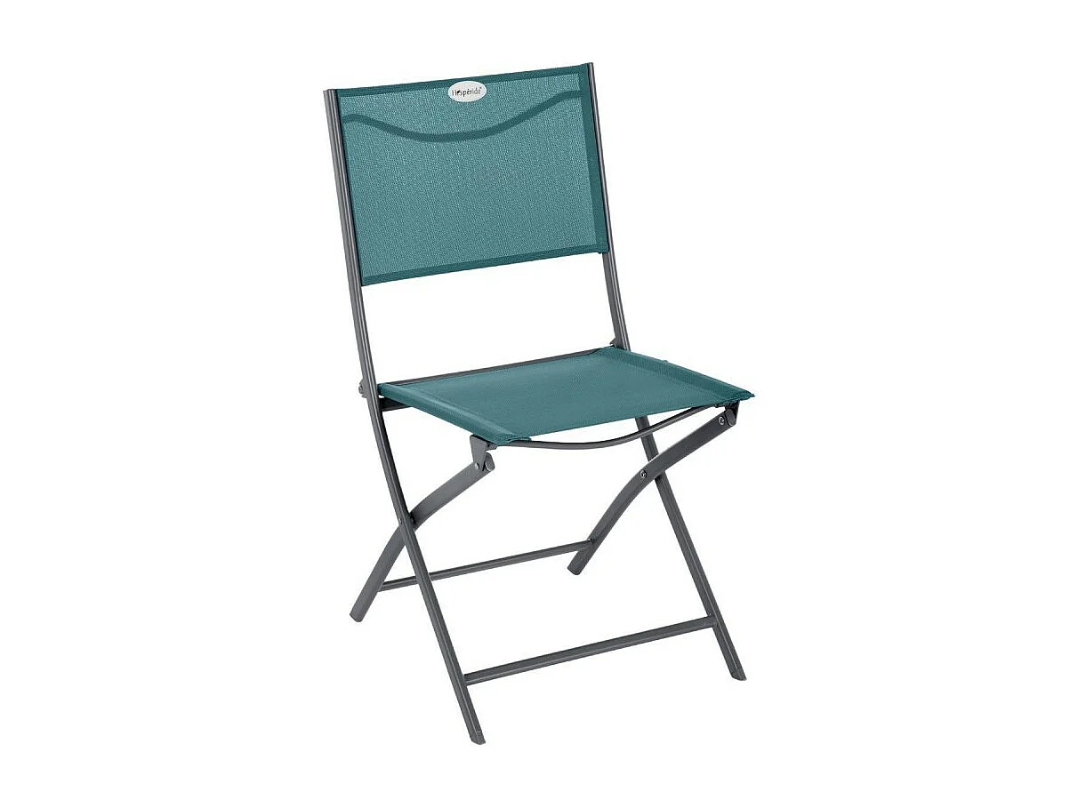 Chaise pliante Modula bleu canard/graphite Hespéride