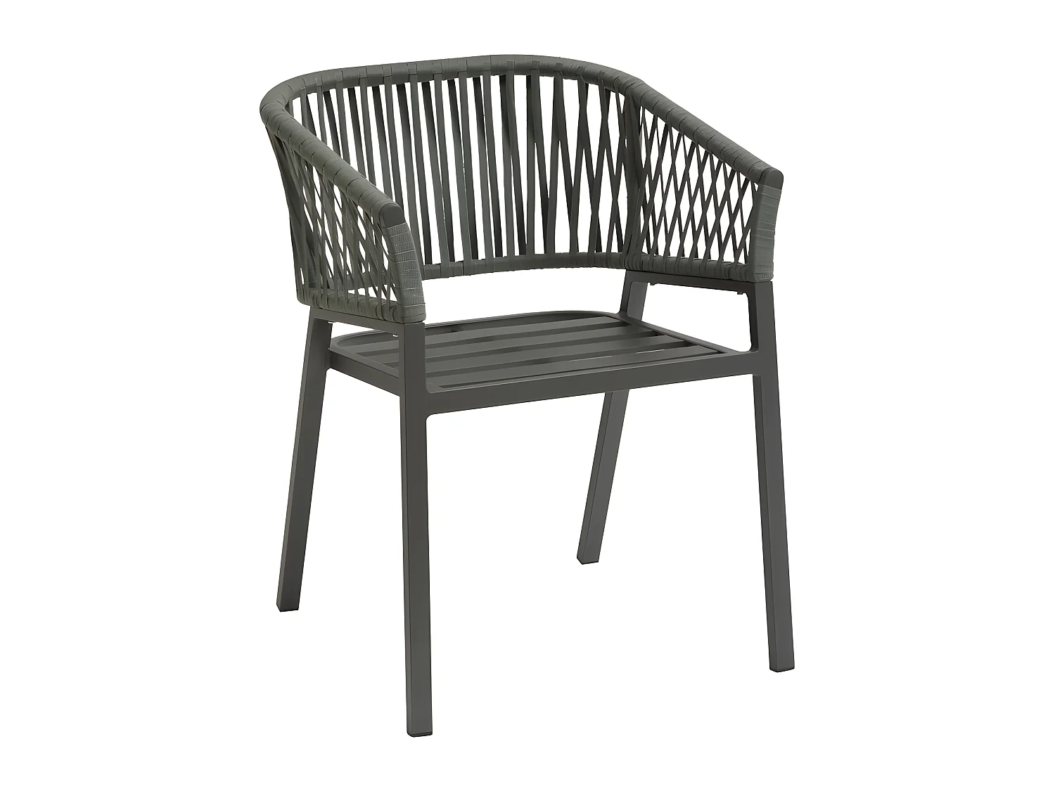 Fauteuil Oriengo mailles olive/graphite Hespéride