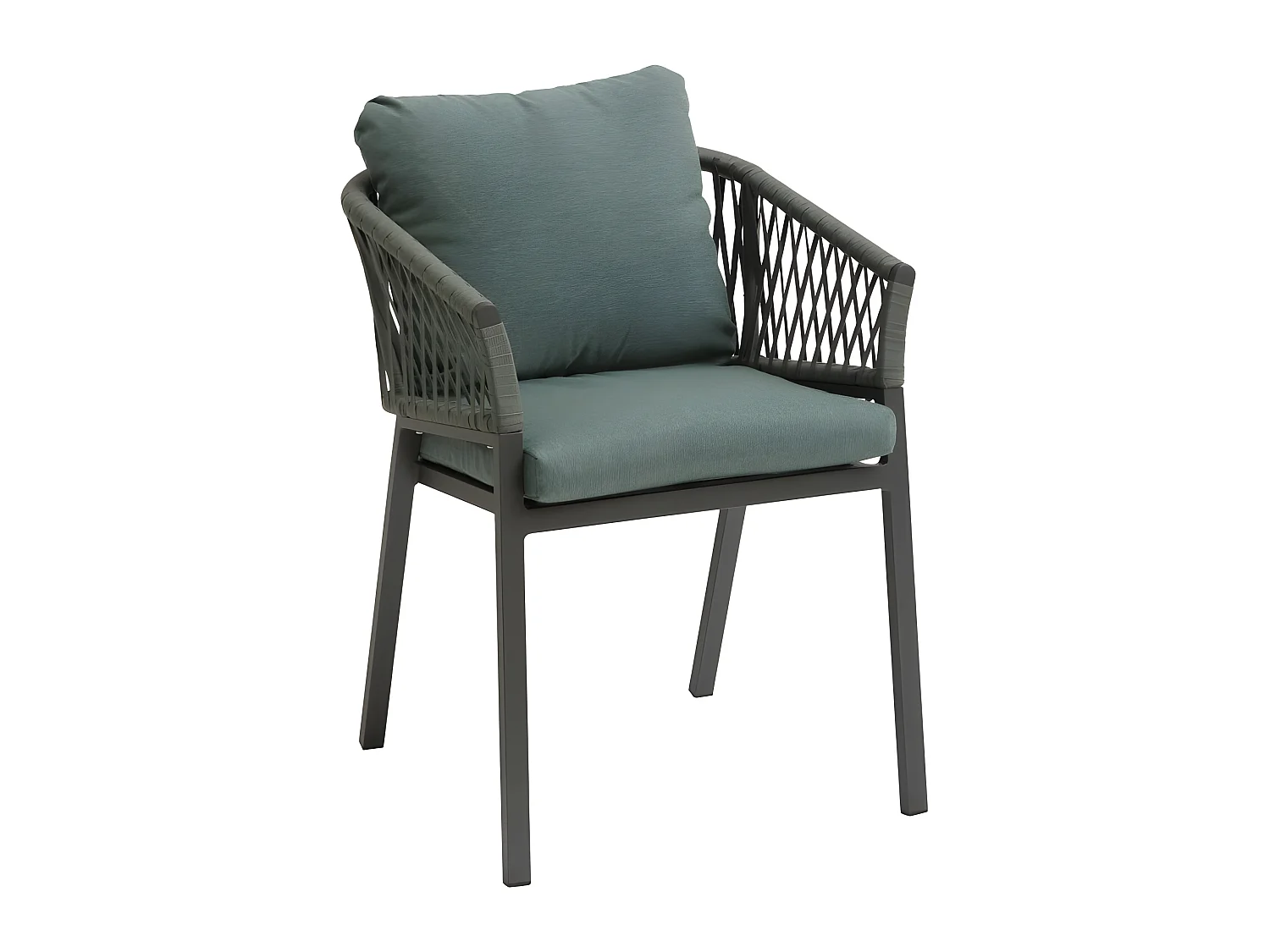 Fauteuil Oriengo mailles olive/graphite Hespéride