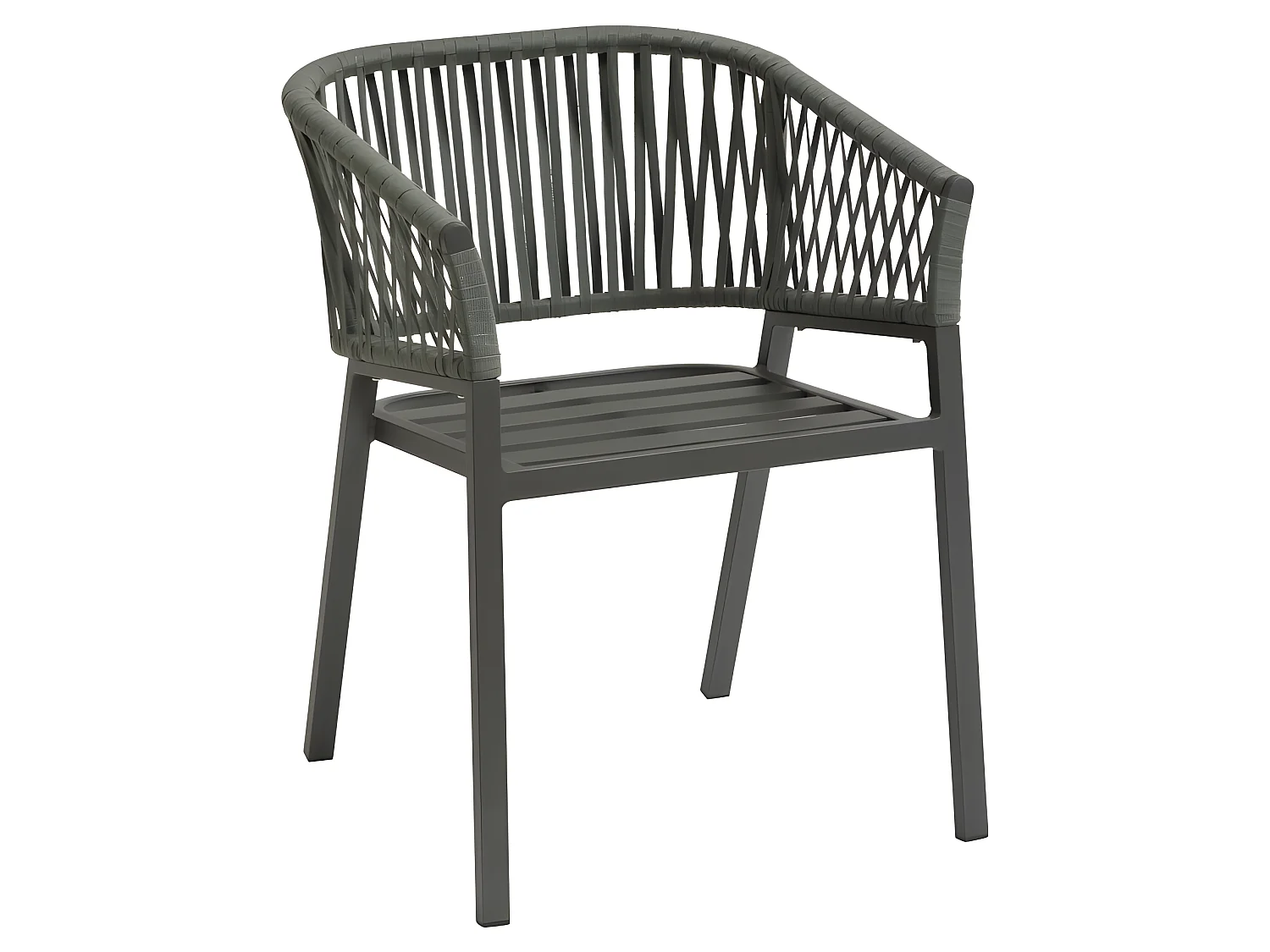 Fauteuil Oriengo mailles olive/graphite Hespéride