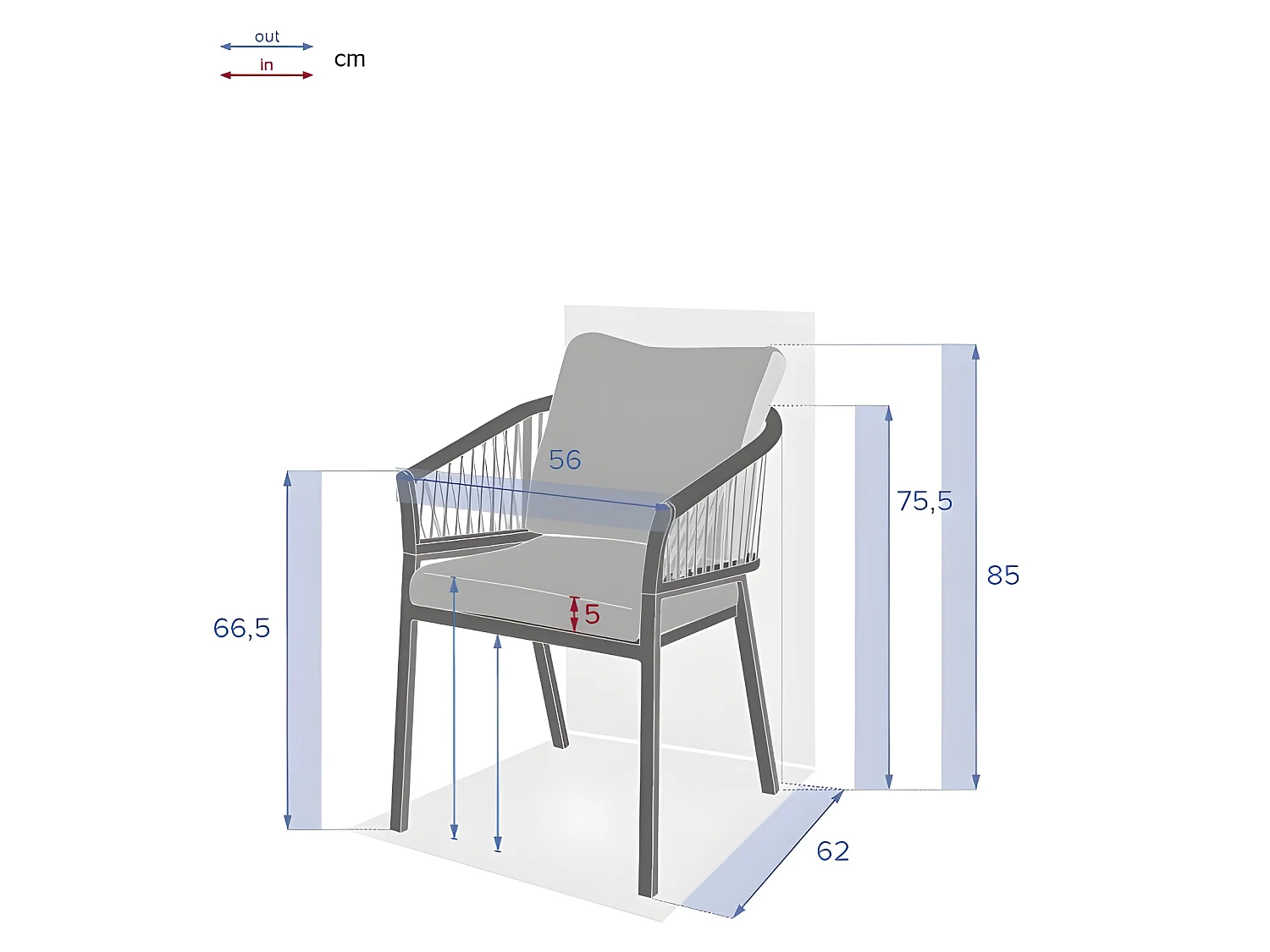 Fauteuil Oriengo mailles olive/graphite Hespéride
