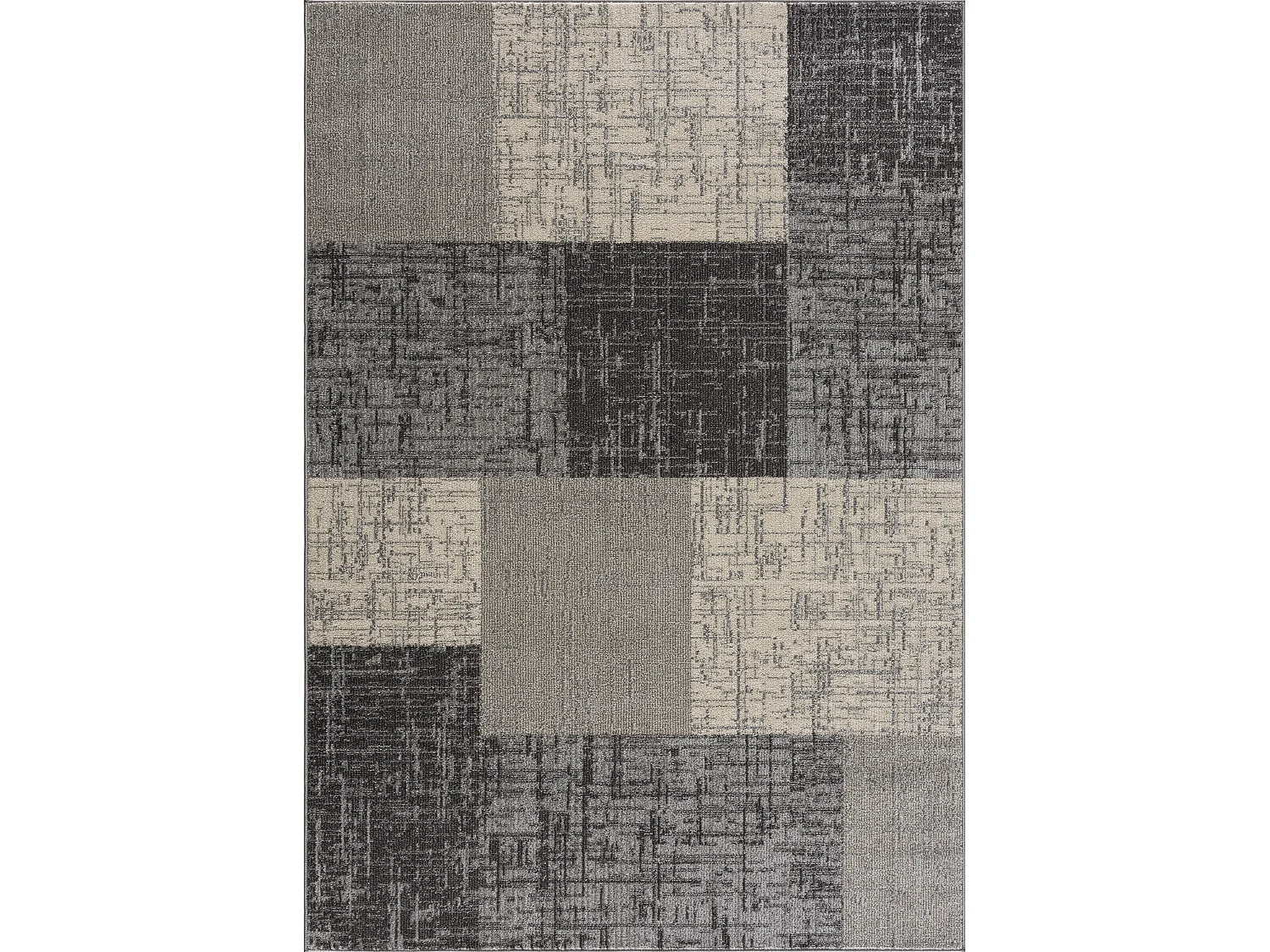 MILAN - Tapis d'inspiration "Minimal" Beige et Marron 200 x 290 cm