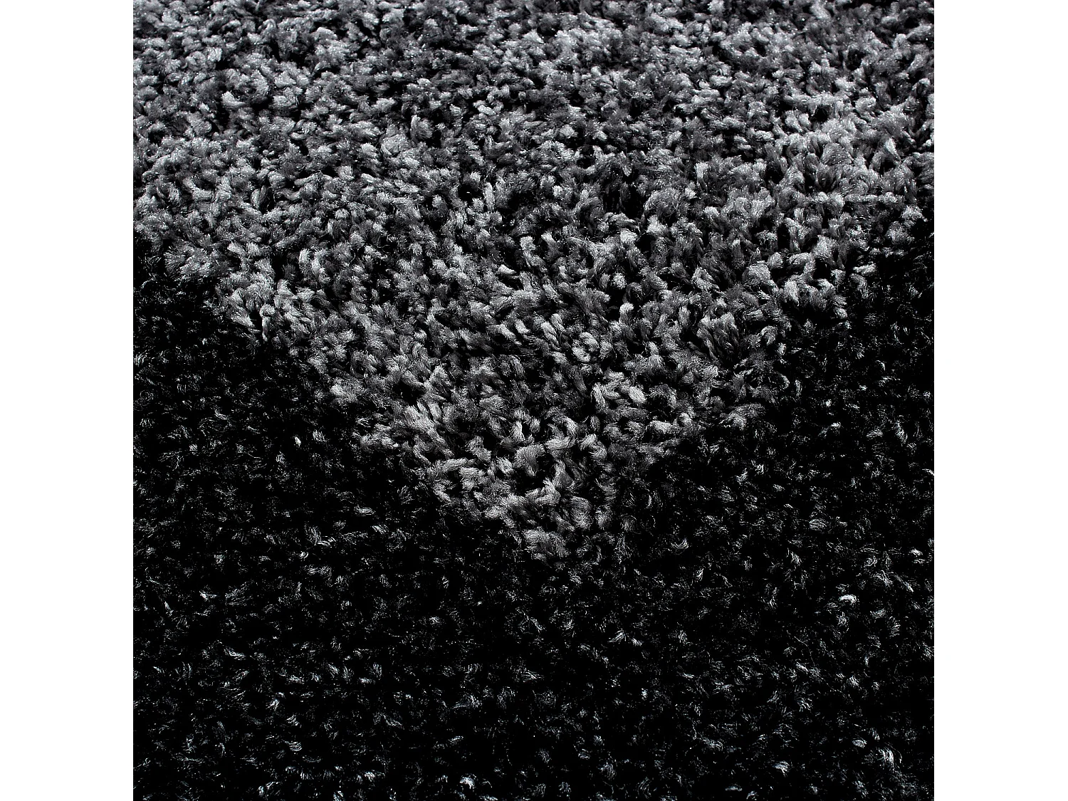 SHAGGY - Tapis à Bordures - Gris Foncé 200 x 290 cm