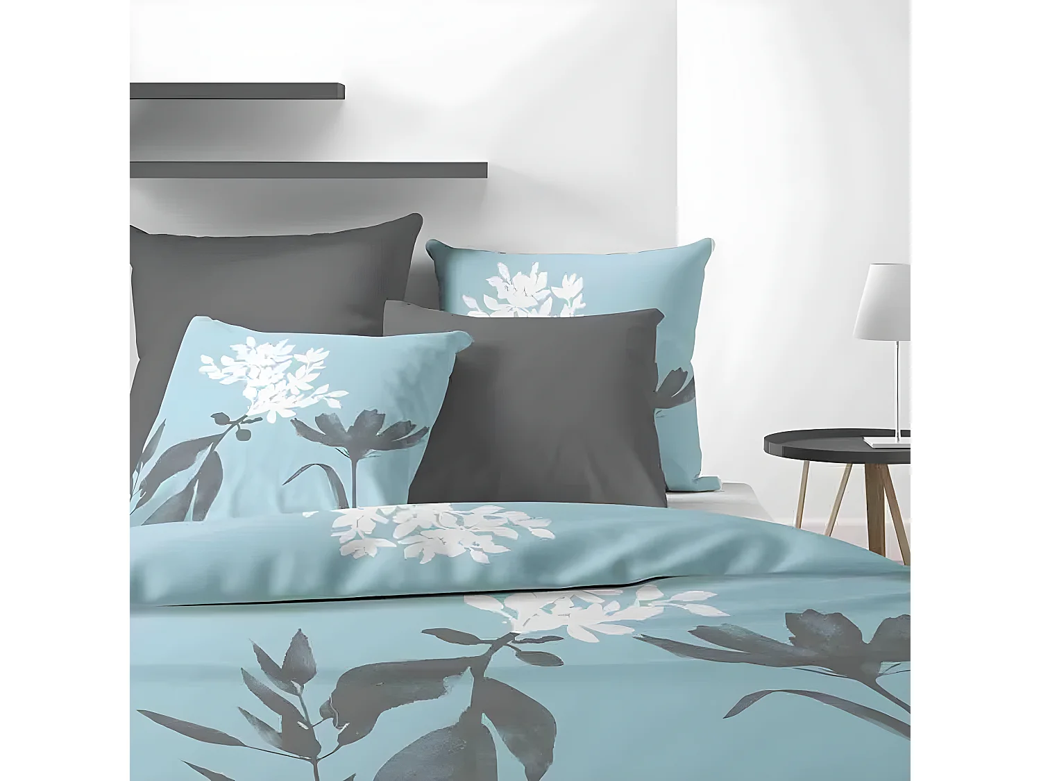 Housse de couette 240x260 cm + 2 taies d'oreiller 65x65 cm 100% Coton 47 fils Lito