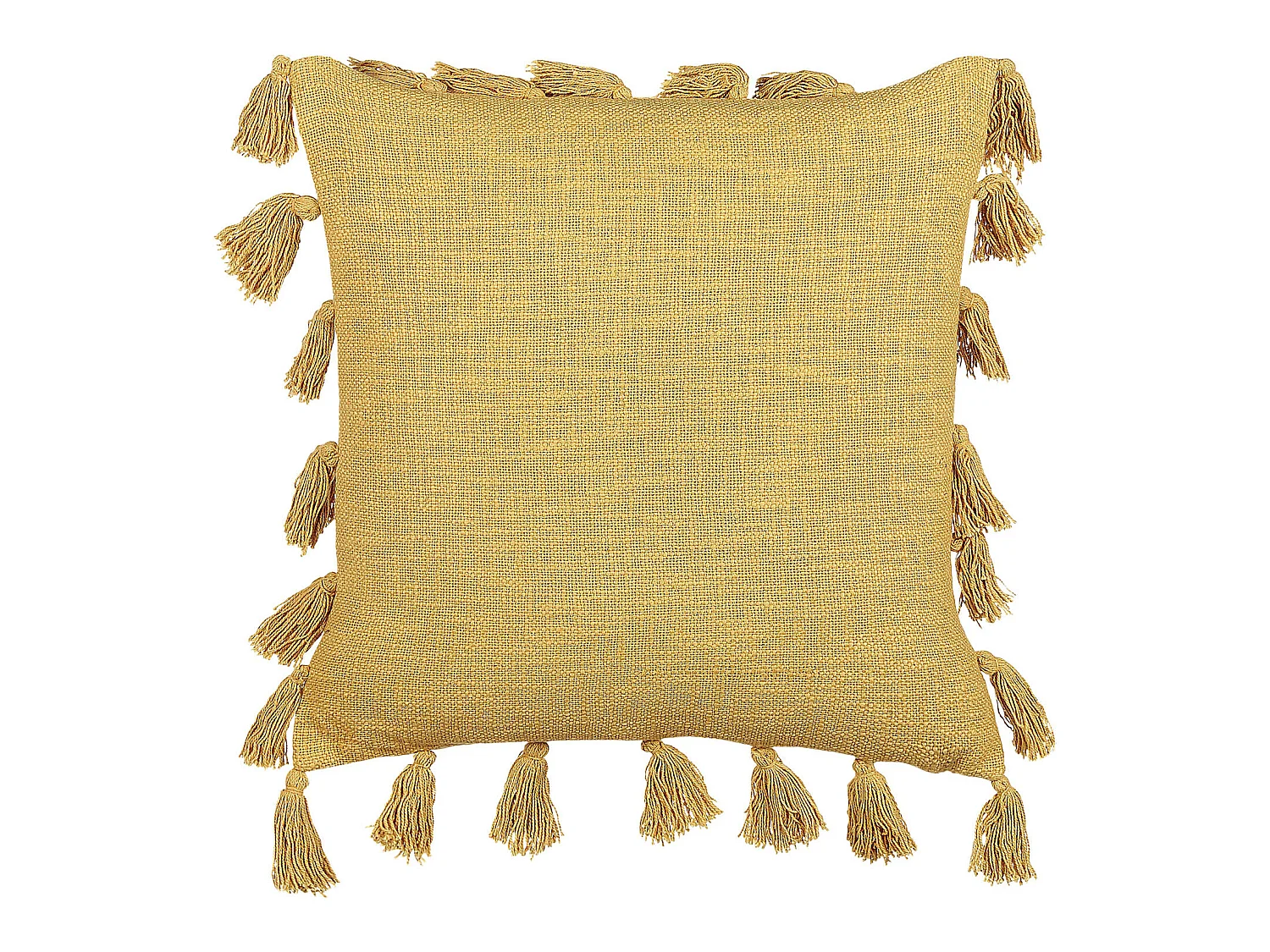 Coussin LYNCHIS Coton 45 x 45 cm Jaune Unicolore