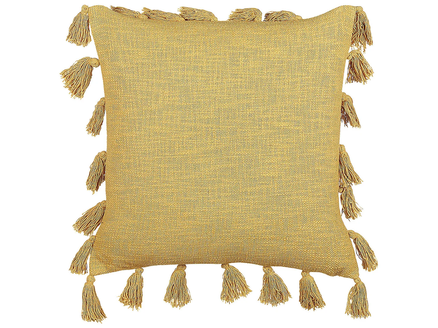 Coussin LYNCHIS Coton 45 x 45 cm Jaune Unicolore