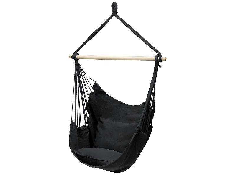 Hamaca asiento silla colgante jardín camping antracita ECD Germany