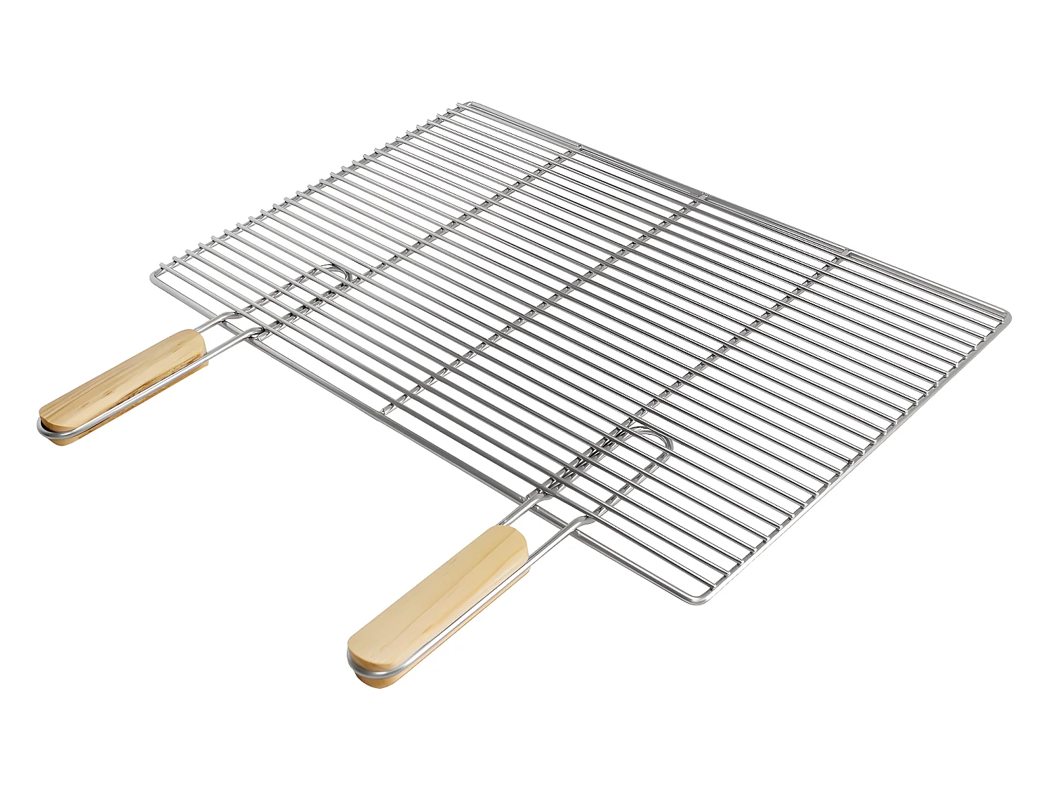 Grille de barbecue BBQ avec double manche dimension 60x40cm ECD Germany