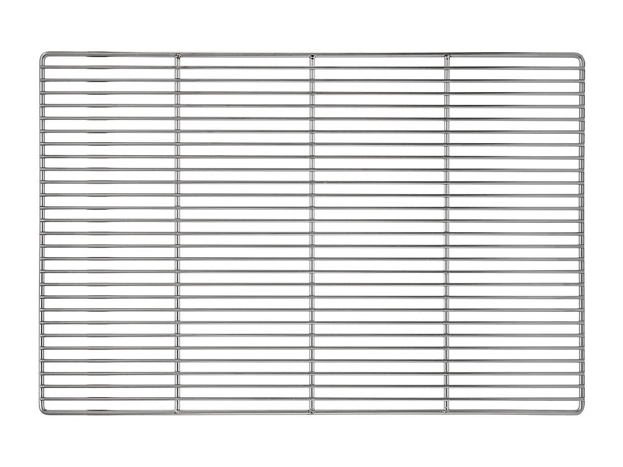 Griglia per barbecue con doppio manico dimensioni 60x40cm in acciaio inox ECD Germany