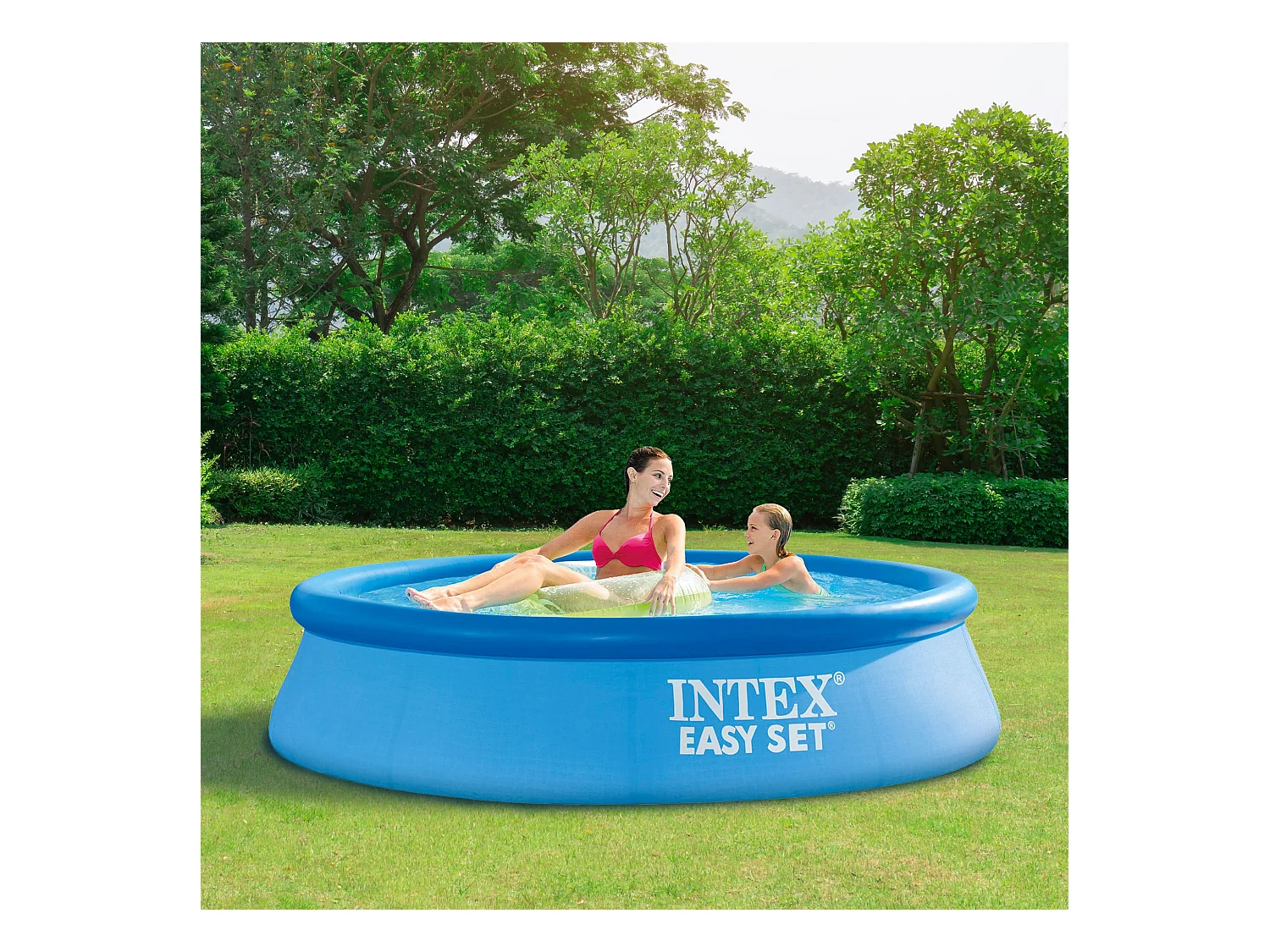 Piscina hinchable Intex 244 x 61cm piscina familiar para niños terraza jardín Intex