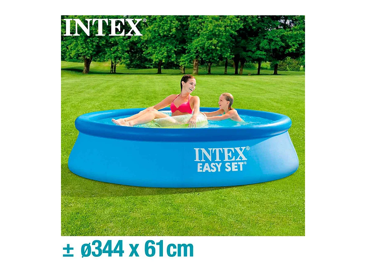 Piscina hinchable Intex 244 x 61cm piscina familiar para niños terraza jardín Intex