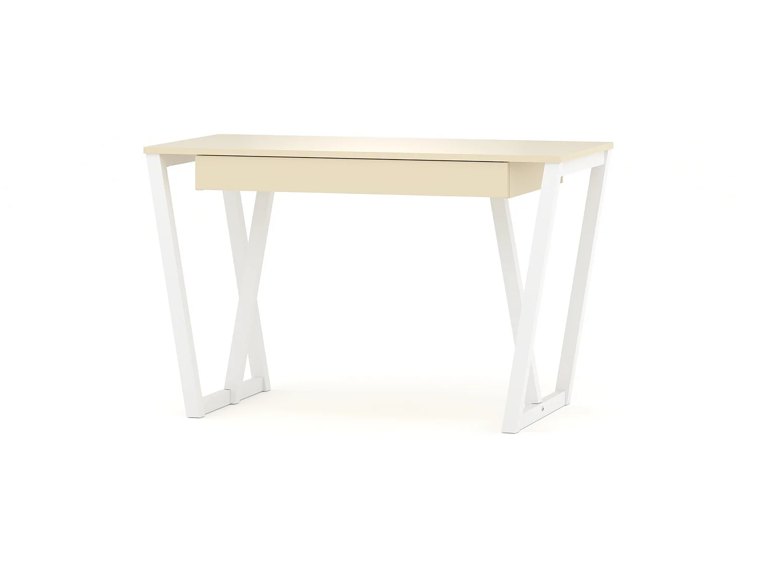 Bureau enfant en pin massif 120x60 beige