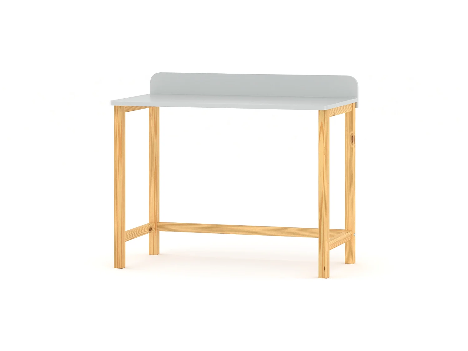 Bureau enfant en pin massif 120x58 gris