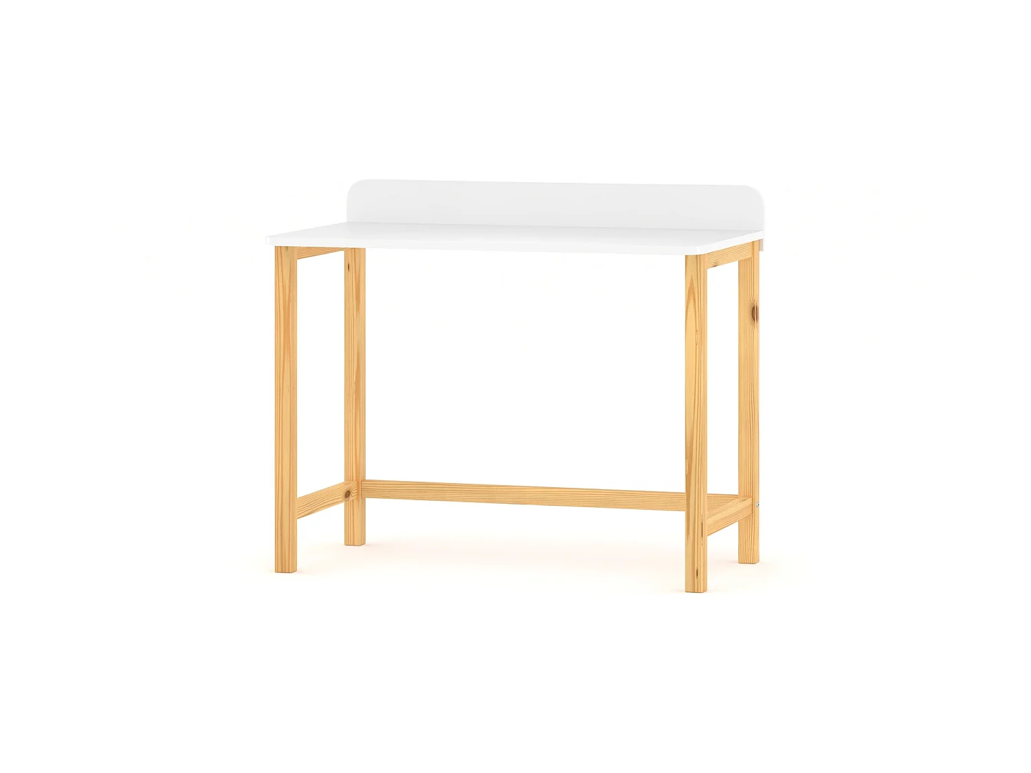 Bureau enfant en pin massif 120x60 gris foncé